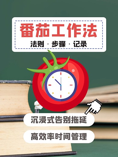 番茄工作法小红书封面