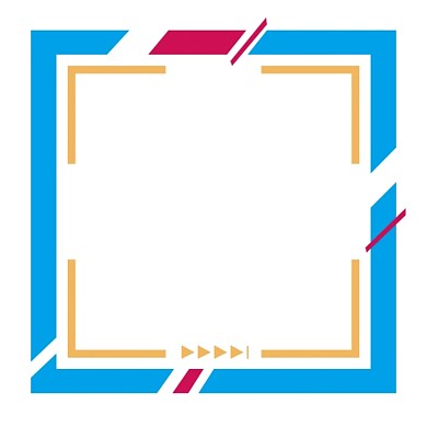 图怪兽原创元素几何潮流微信头像边框