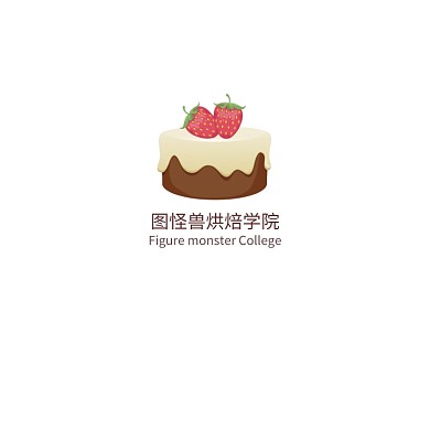蛋糕面包烘焙培训学院教育logo设计