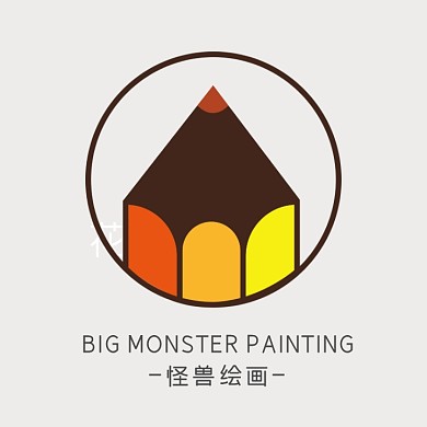 简约创意文艺个性绘画logo