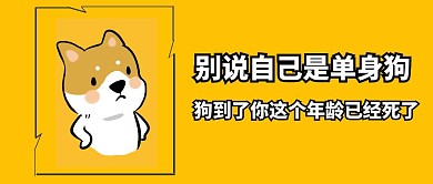 单身狗公众号封面
