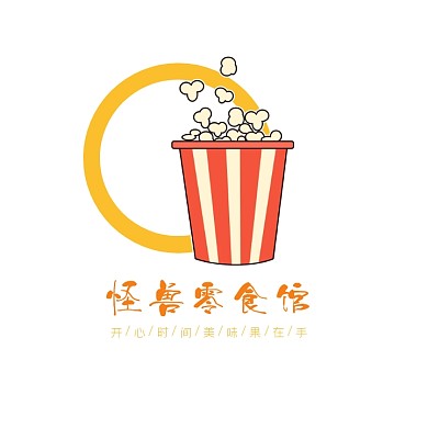 商家门店零食卡通动物超市LOGO