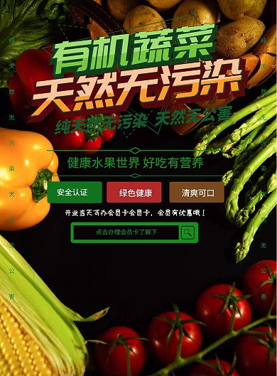  有机蔬菜海报