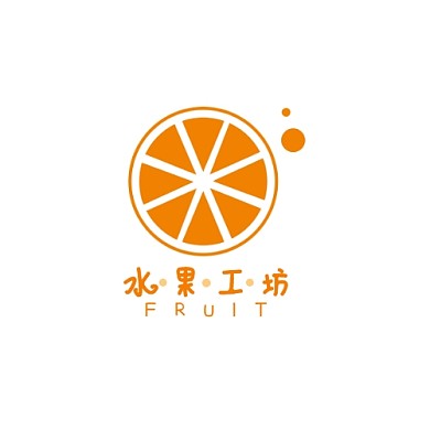 水果黄色几何简约企业LOGO