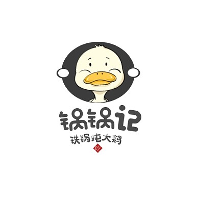 美食可爱简约扁平大气平面logo设计