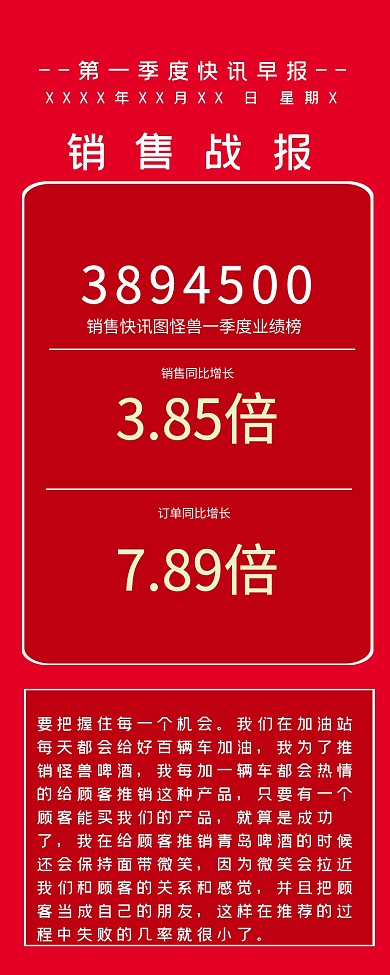 红色销售季度快讯