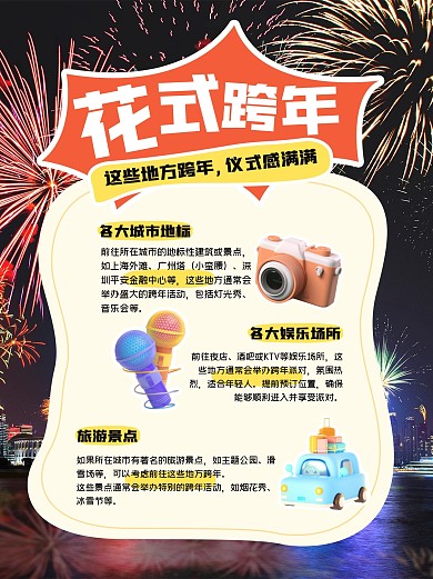 花式跨年新年去哪小红书封面
