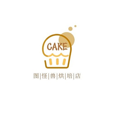蛋糕烘培店餐饮美食平面logo设计