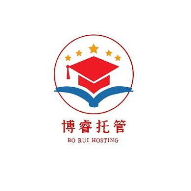 博睿托管课外班简约学习学生图标logo