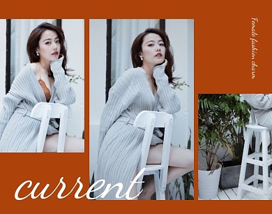 时尚女性新媒体拼图