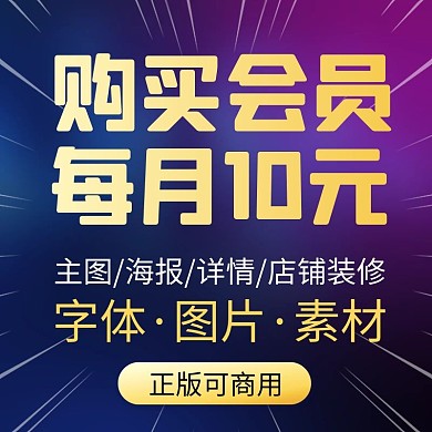 虚拟服务会员售卖电商直通车主图
