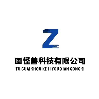 2020形状蓝几何风科技公司logo