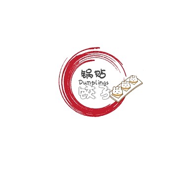 锅贴饺子logo设计