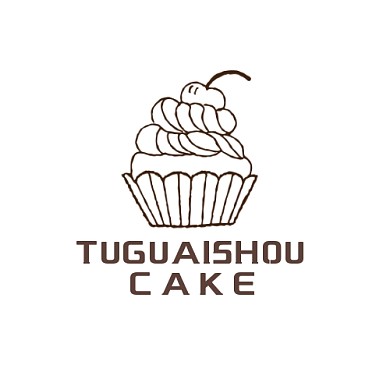 餐饮蛋糕黑色简约logo