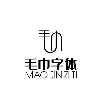 创意大气毛巾字体logo