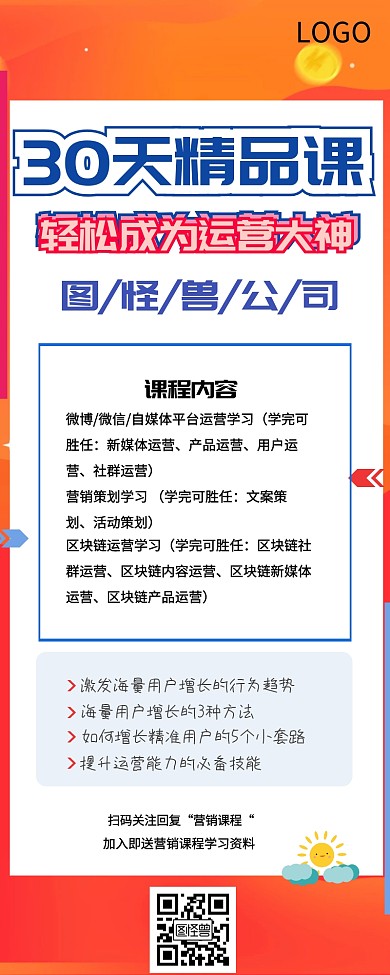 互联网运营课程介绍长图