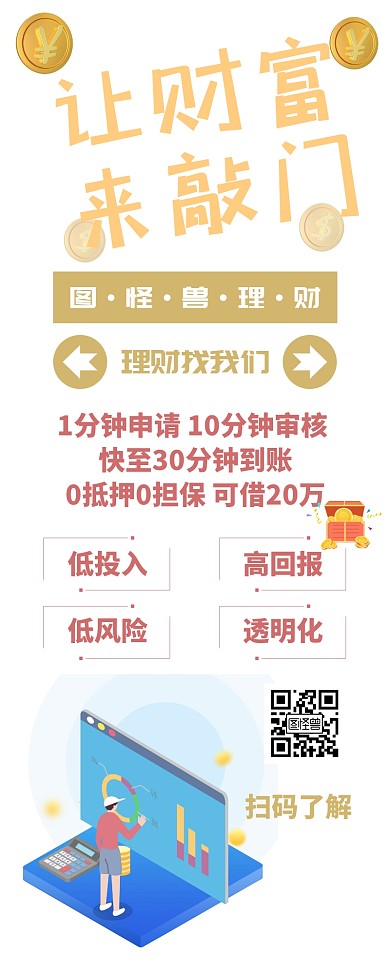 金融理财手机营销长图
