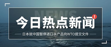 日本就中国暂停进口水产品向WTO提交文件