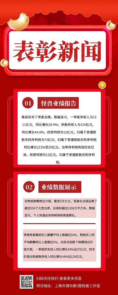 企业表彰新闻宣传创意插画长图
