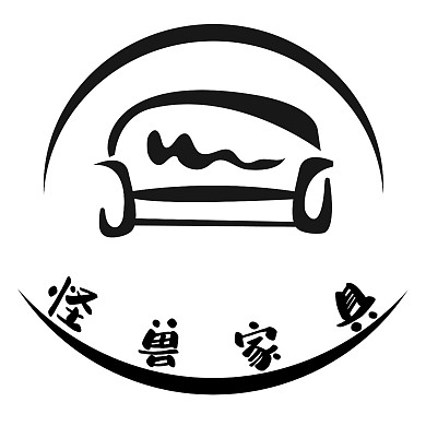 黑色简约风家具公众号头像