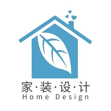 logo设计家装蓝色简约清新