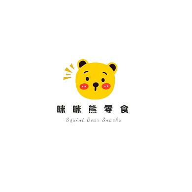 有关熊明亮黄色的logo