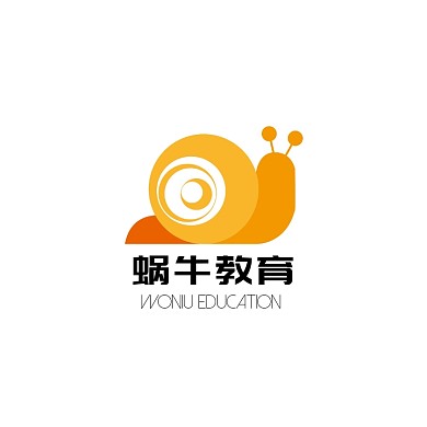 教育培训机构蜗牛创意logo设计
