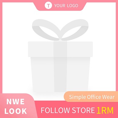 粉色简约跨境电商英文电商主图边框