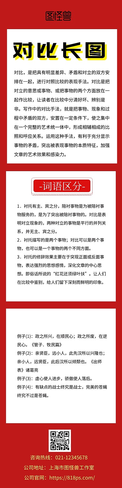 对比长图文
