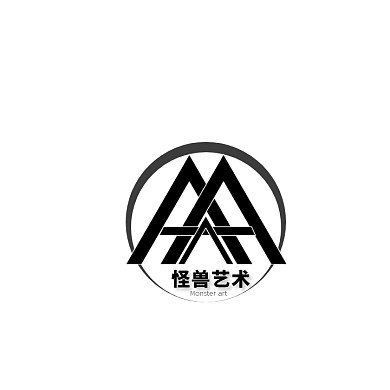 艺术培训教育黑色简约logo设计
