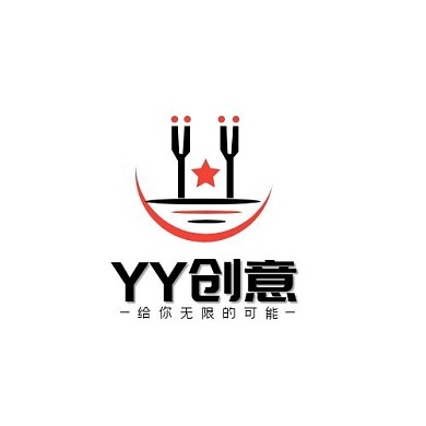 字母YY创意字体简约LOGO