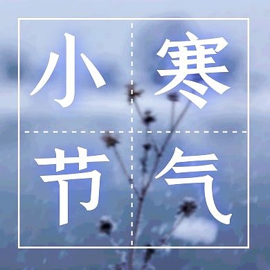 简约摄影图小寒公众号封面次图
