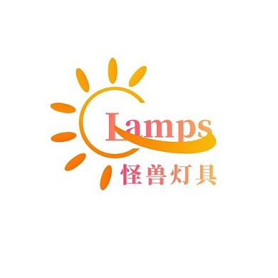 橙色渐变淘宝灯具店LOGO
