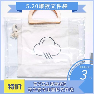塑料文件袋简约淘宝电商主图直通车