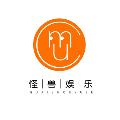 MCU logo设计简约橙色圆形笑脸