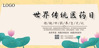 古风养生中药宣传海报