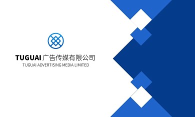 蓝白色简约大气创意指导/总监名片