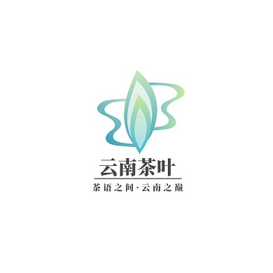 云南茶叶logo简约设计绿色logo设计