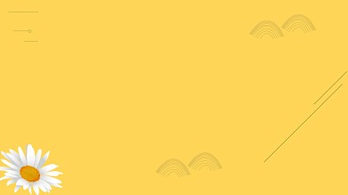 图怪兽原创元素简约风黄色寒露鞠花插画背景