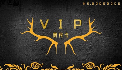 VIP会员贵宾卡简约黑金