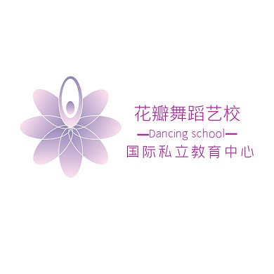 培训舞蹈紫色logo