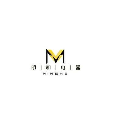 logo打雷黄色黑色简约商务电器logo