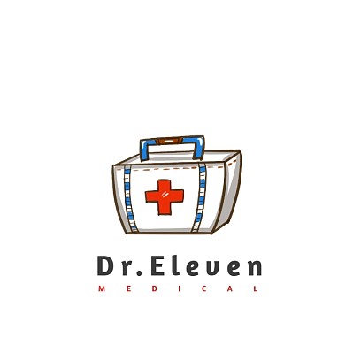 医生护士红色医疗箱电商logo设计