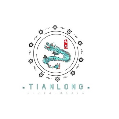 复古日系创意简约国潮天龙logo