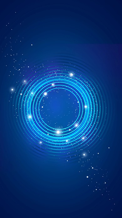 图怪兽原创元素科技光圈背景