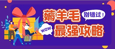 薅羊毛最强攻略购物公众号封面首图