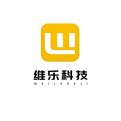 WL字母logo设计简约创意黄色科技