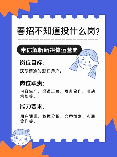 招聘求职岗位小红书封面