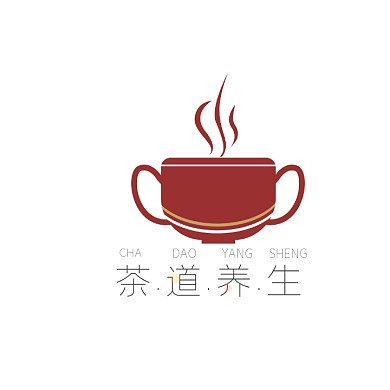 茶道养生logo设计