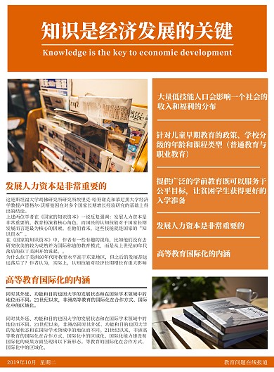 黄色教育新闻简约企业新闻内刊简约日报